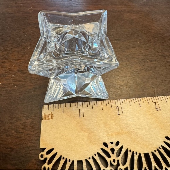 Michael C. Fina Fifth Avenue 24% Lead Crystal Star Candle Holder Vintage - Picture 11 of 14